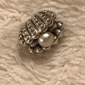 Authentic Pandora clam with pearl.